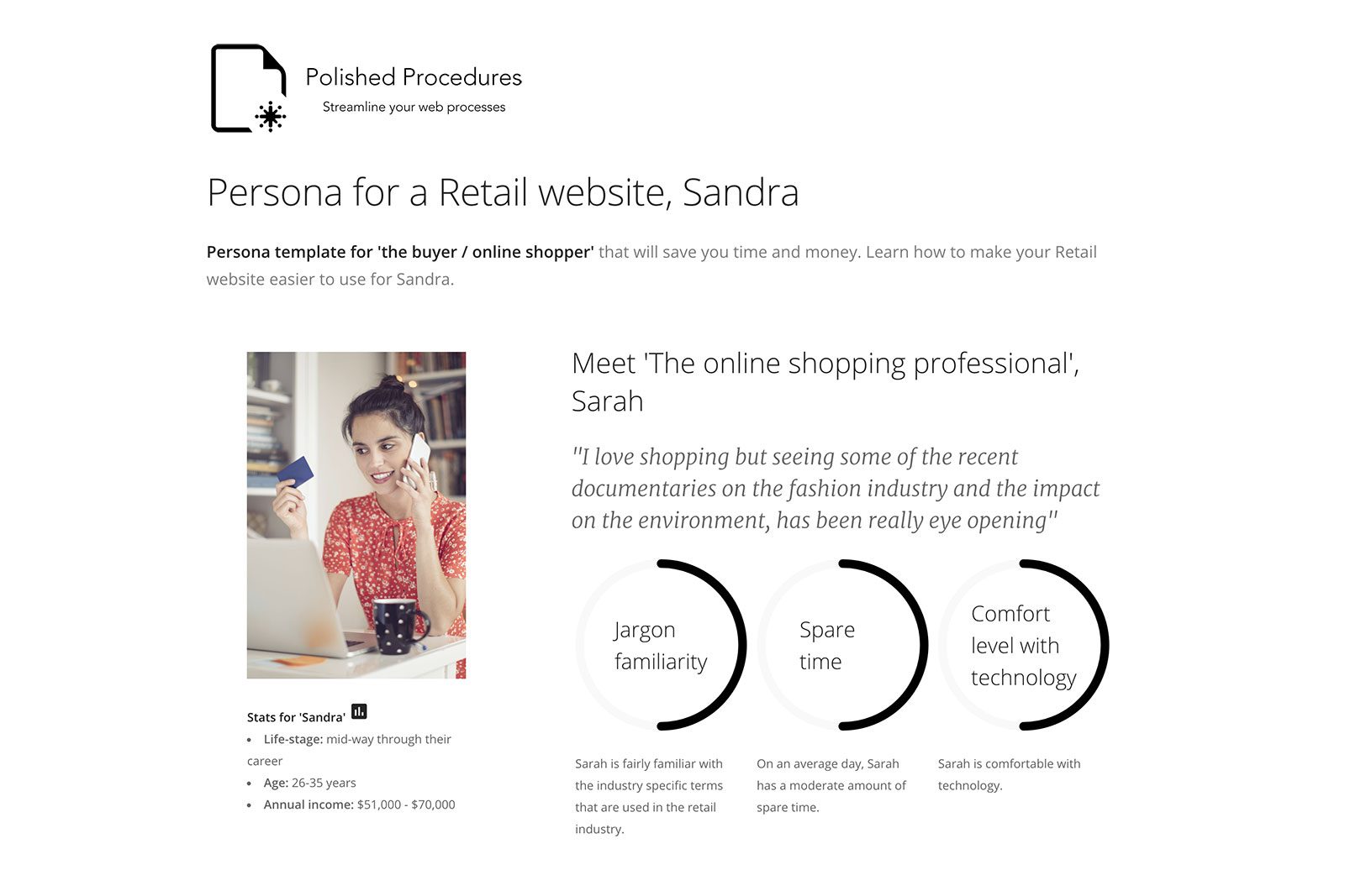 example of a buyer persona